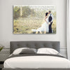 1st Anniversary Gift - A Personalized Word Art Canvas - Canvas Vows