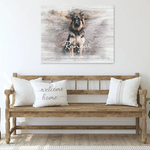 Personalized Dog Canvas Art Print