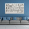 First Dance Lyrics On Canvas - A Custom Made Canvas With Your Wedding Song - Canvas Vows