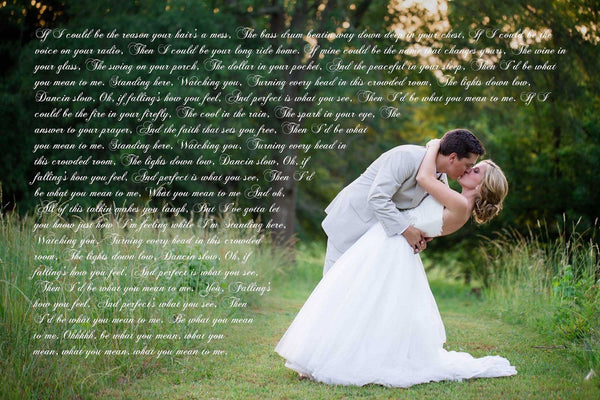 1st Anniversary Gift - A Personalized Word Art Canvas - Canvas Vows