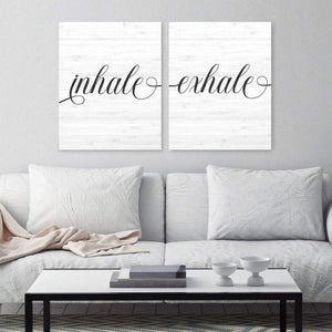 Inhale Exhale Wall Art