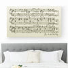 Ivory 14th Anniversary Gift - Sheet Music Canvas