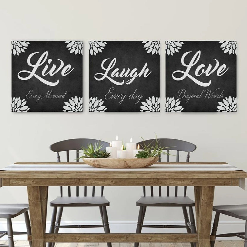 Live laugh deals love wall art