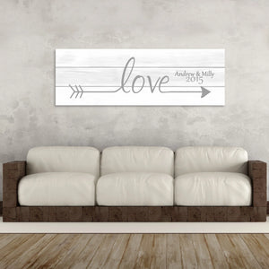 Love Arrow Canvas - Canvas Vows