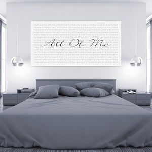 Lyric Canvas Art - Canvas Vows
