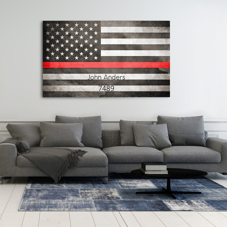 Thin Red Line A Personalized Gift For