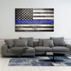 Thin Blue Line Flag - Personalized Canvas - Canvas Vows
