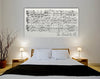 First Dance Lyrics On Canvas - A Custom Made Canvas With Your Wedding Song - Canvas Vows