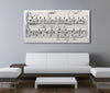 Sheet Music On Canvas - A Custom Made Canvas With Your Song - Canvas Vows