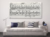 Sheet Music On Canvas - A Custom Made Canvas With Your Song - Canvas Vows