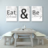 Eat Drink And Be Merry Home Decor Canvases