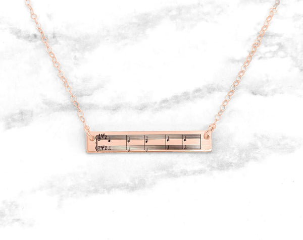 Sheet Music Necklace