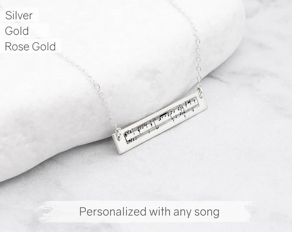 Sheet Music Necklace