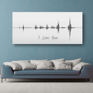 Sound Wave Canvas - A Personalized Design Using Your Voice On Canvas - Canvas Vows