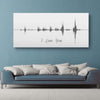 Sound Wave Canvas - A Personalized Design Using Your Voice On Canvas - Canvas Vows