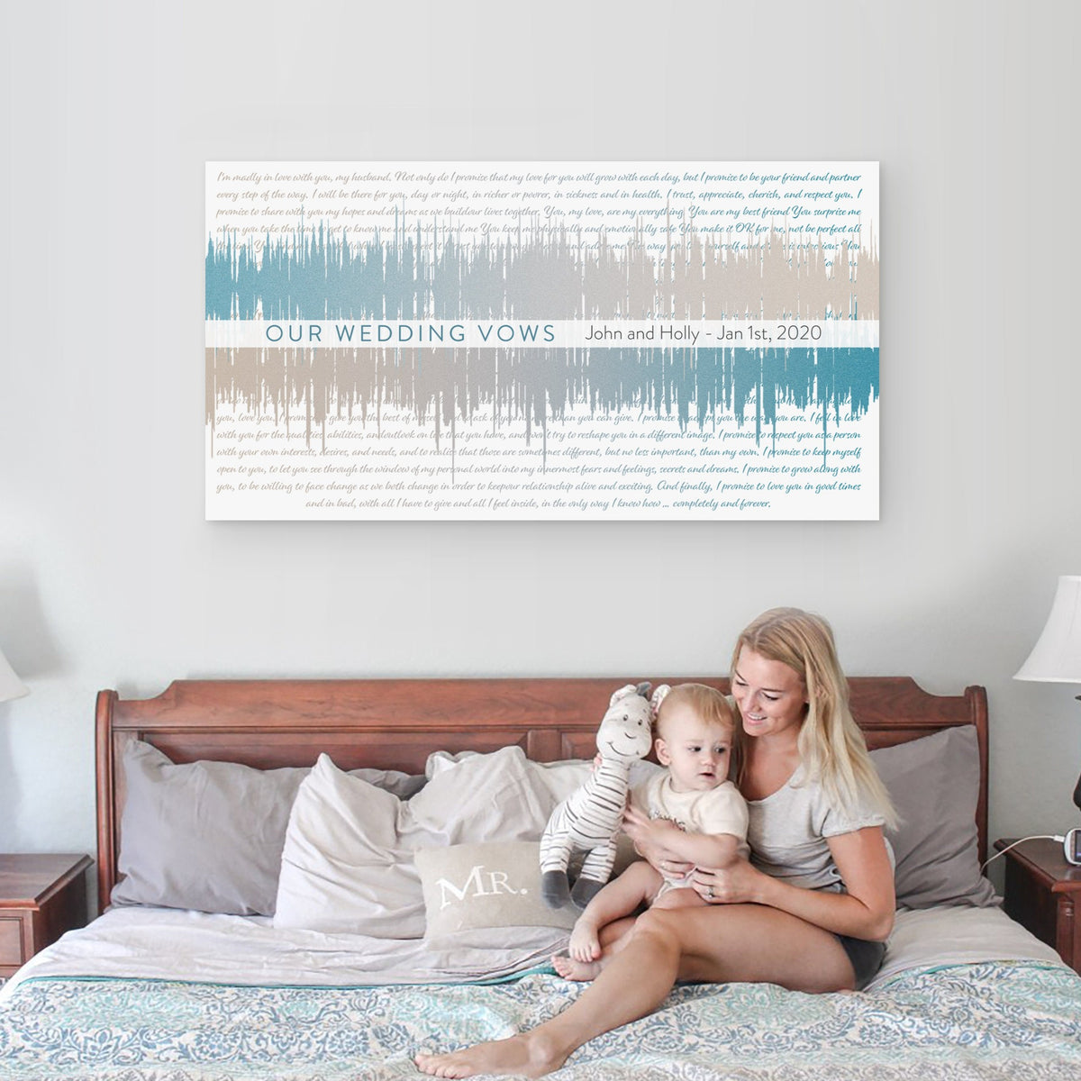 Soundwaves With Vows - Soundwave Art – Canvas Vows