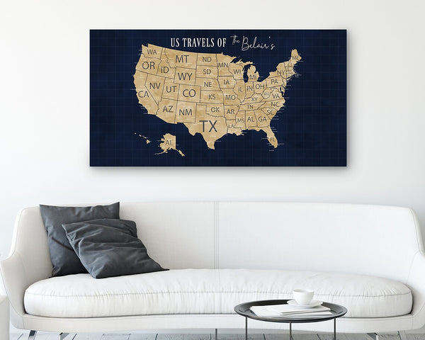 US Push Pin Map